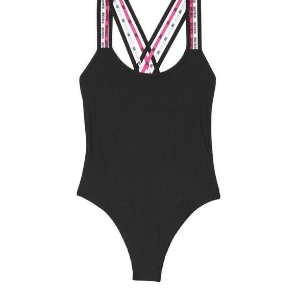 VS Strappy black neon bodysuit - Picture 3 of 7